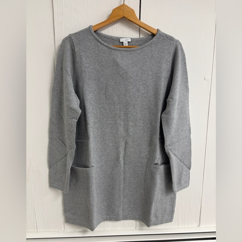 J. Jill Cotton/Wool Blend Sweater w/ Pockets